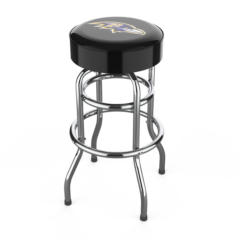 Baltimore Ravens Bar Stool Chrome