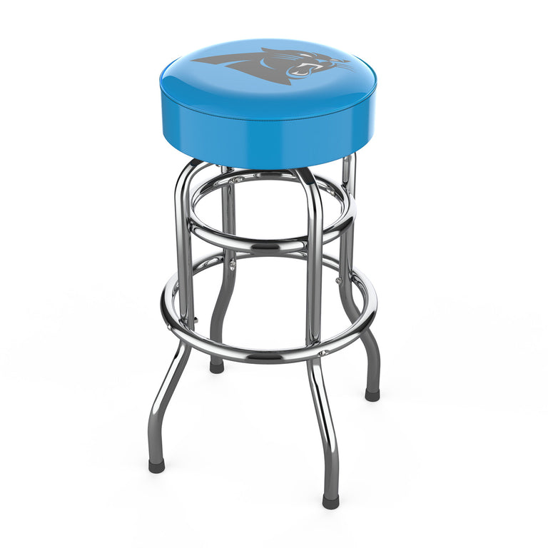 Carolina Panthers Bar Stool Chrome