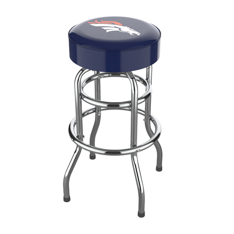 Denver Broncos Bar Stool Chrome