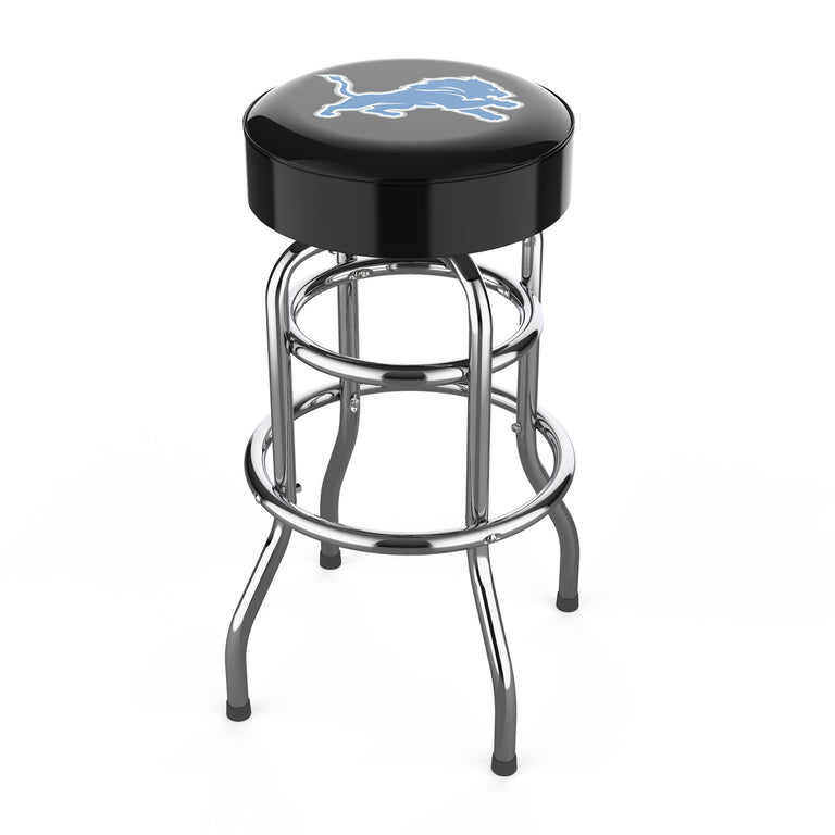 Detroit Lions Bar Stool Chrome