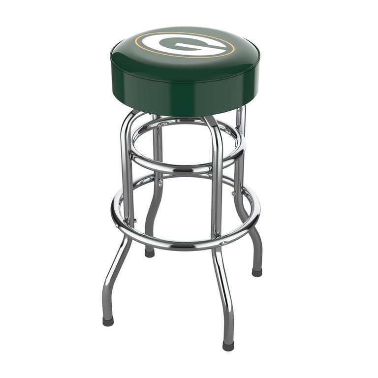 Green Bay Packers Bar Stool Chrome