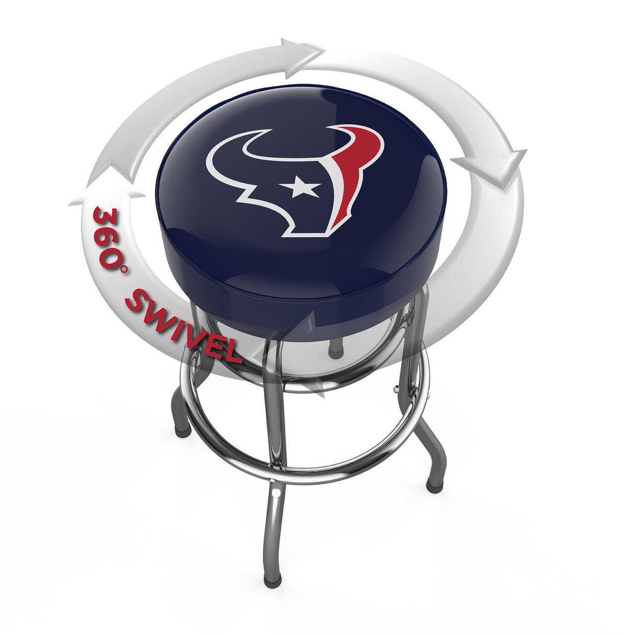 Houston Texans Bar Stool Chrome