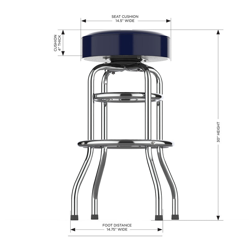 Houston Texans Bar Stool Chrome