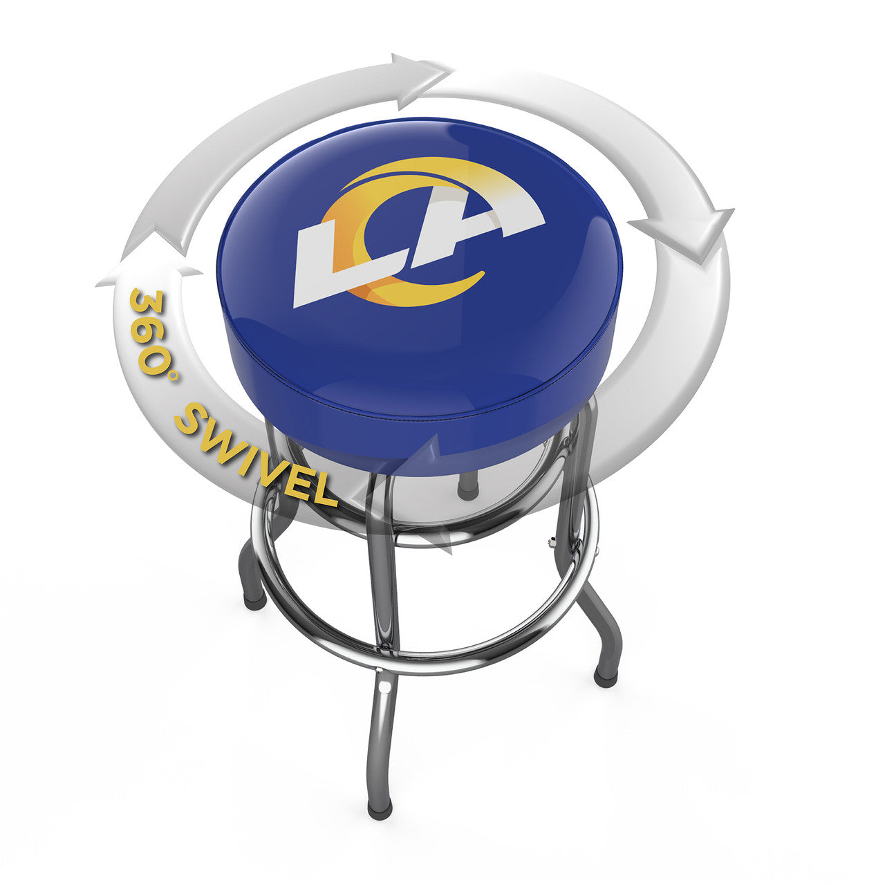 Los Angeles Rams Bar Stool Chrome