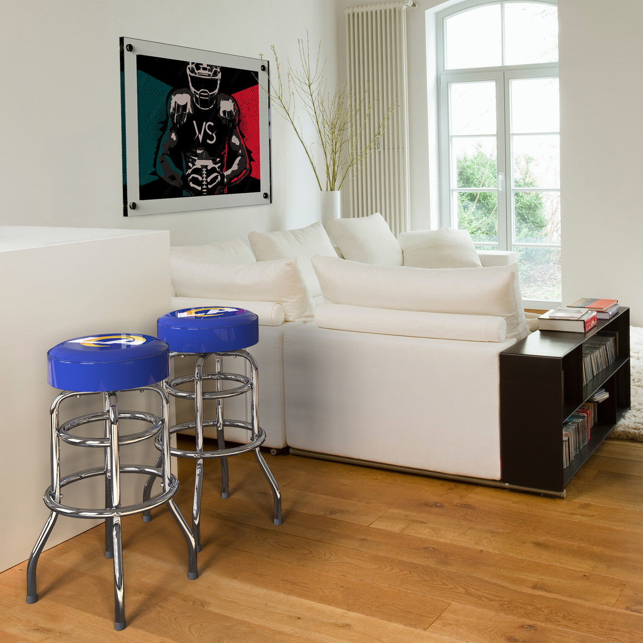 Los Angeles Rams Bar Stool Chrome