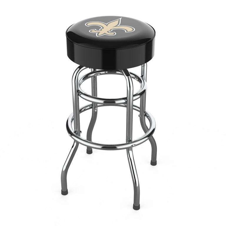 New Orleans Saints Bar Stool Chrome