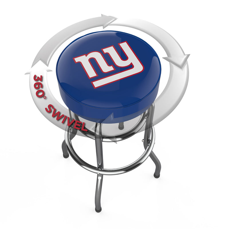 New York Giants Bar Stool Chrome