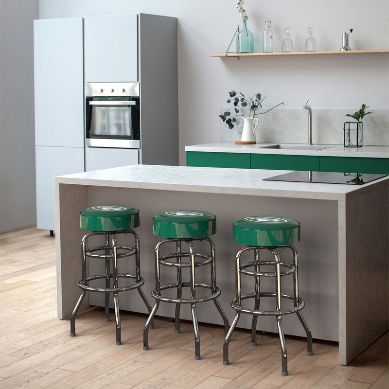 New York Jets Bar Stool Chrome