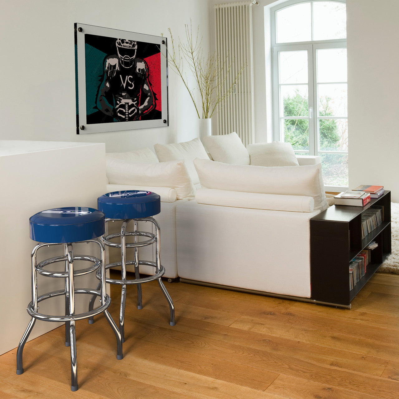 Seattle Seahawks Bar Stool Chrome