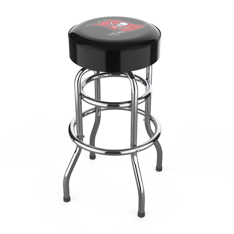 Tampa Bay Buccaneers Bar Stool Chrome