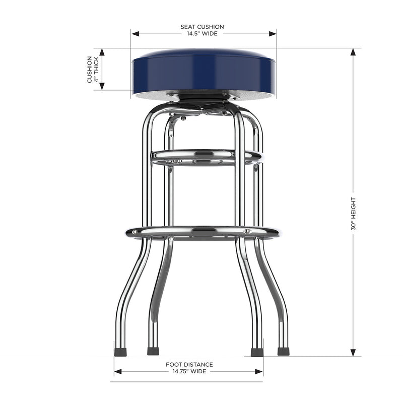 Tennessee Titans Bar Stool Chrome