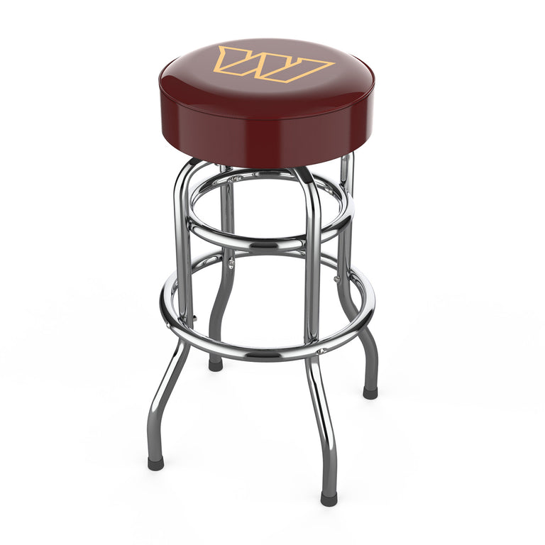 Washington Commanders Bar Stool Chrome