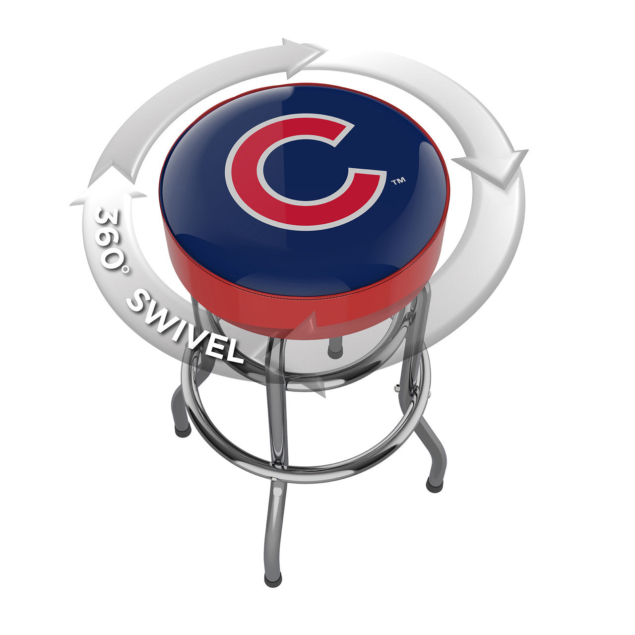 Chicago Cubs Bar Stool Chrome