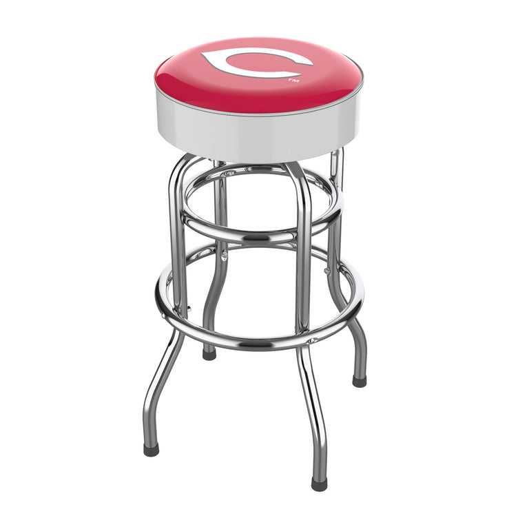 Cincinnati Reds Bar Stool Chrome