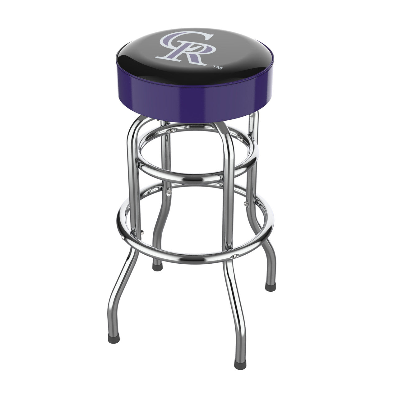 Colorado Rockies Bar Stool Chrome
