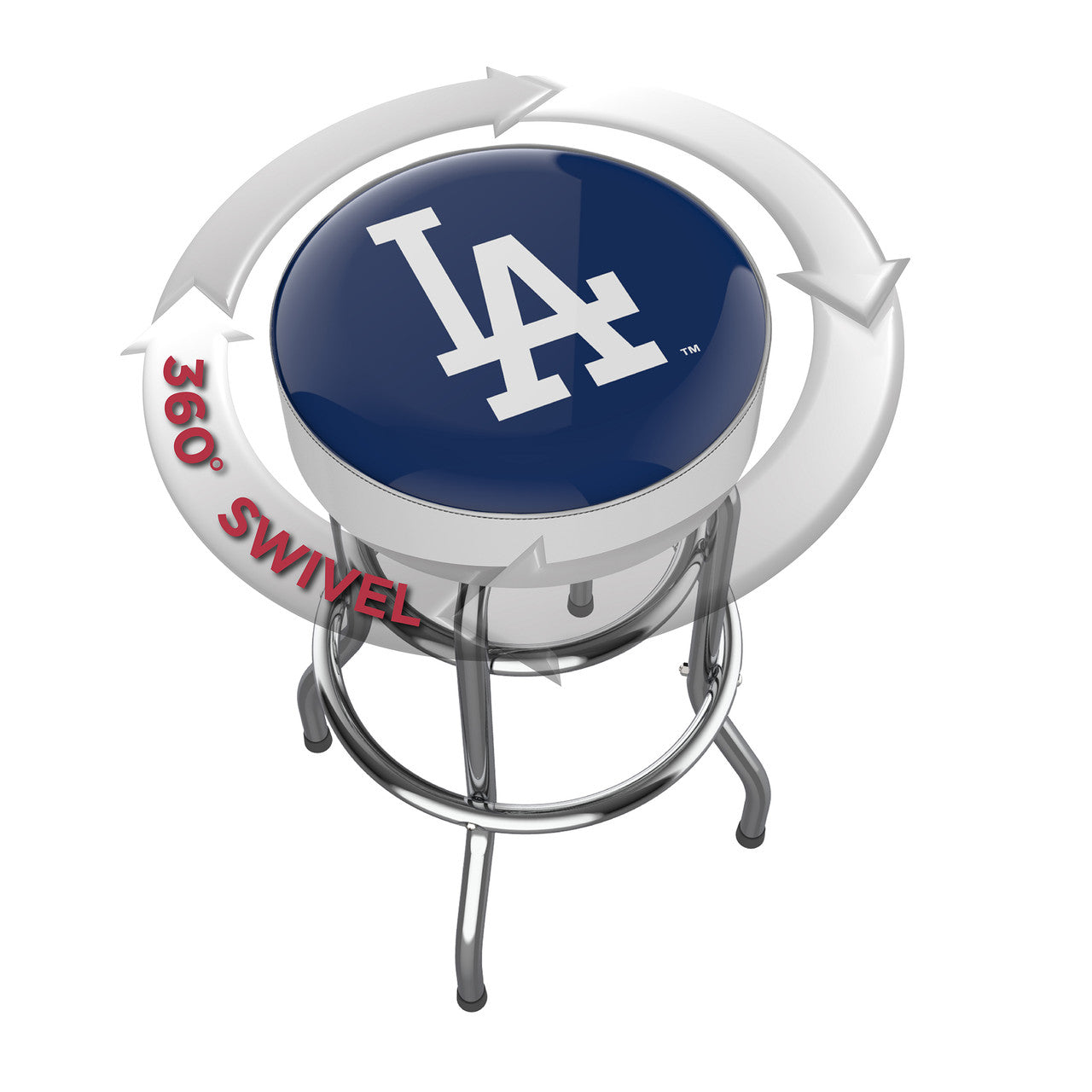 Los Angeles Dodgers Bar Stool Chrome