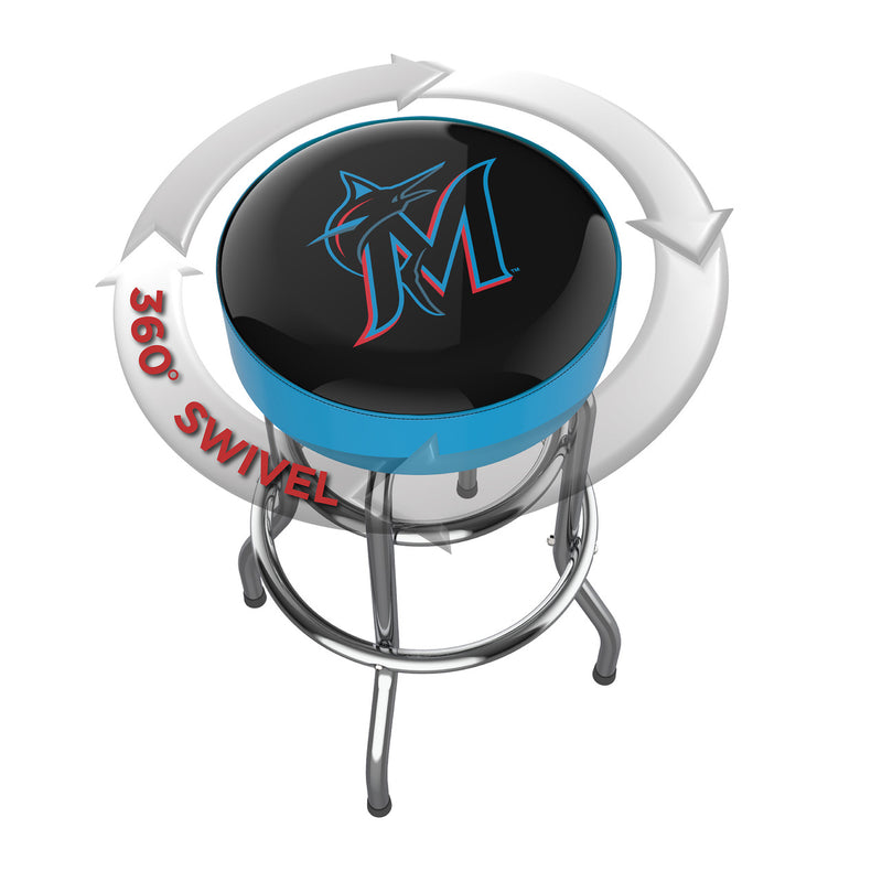 Miami Marlins Bar Stools Chrome