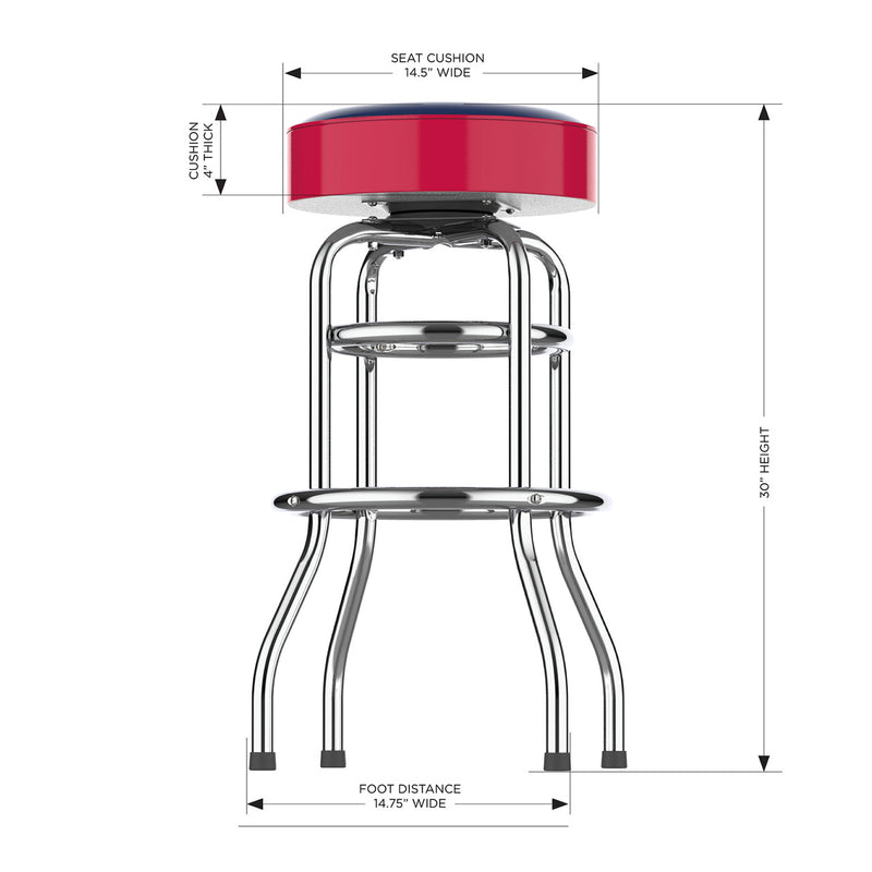 Minnesota Twins Bar Stool Chrome