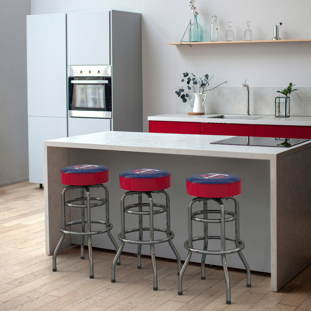 Minnesota Twins Bar Stool Chrome