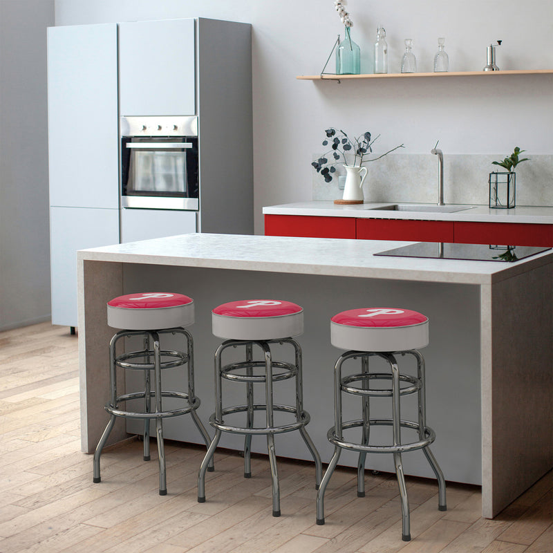 Philadelphia Phillies Bar Stool Chrome