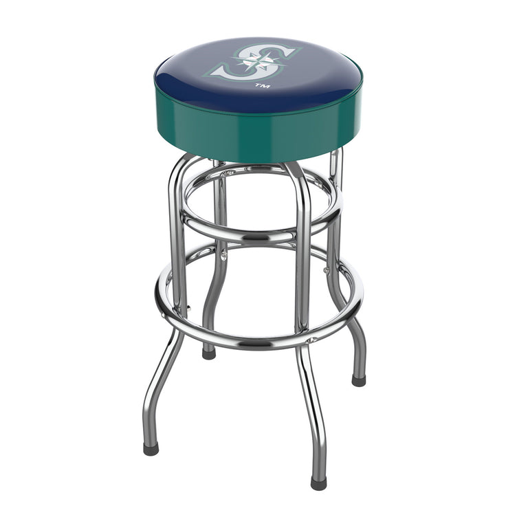 Seattle Mariners Bar Stool Chrome