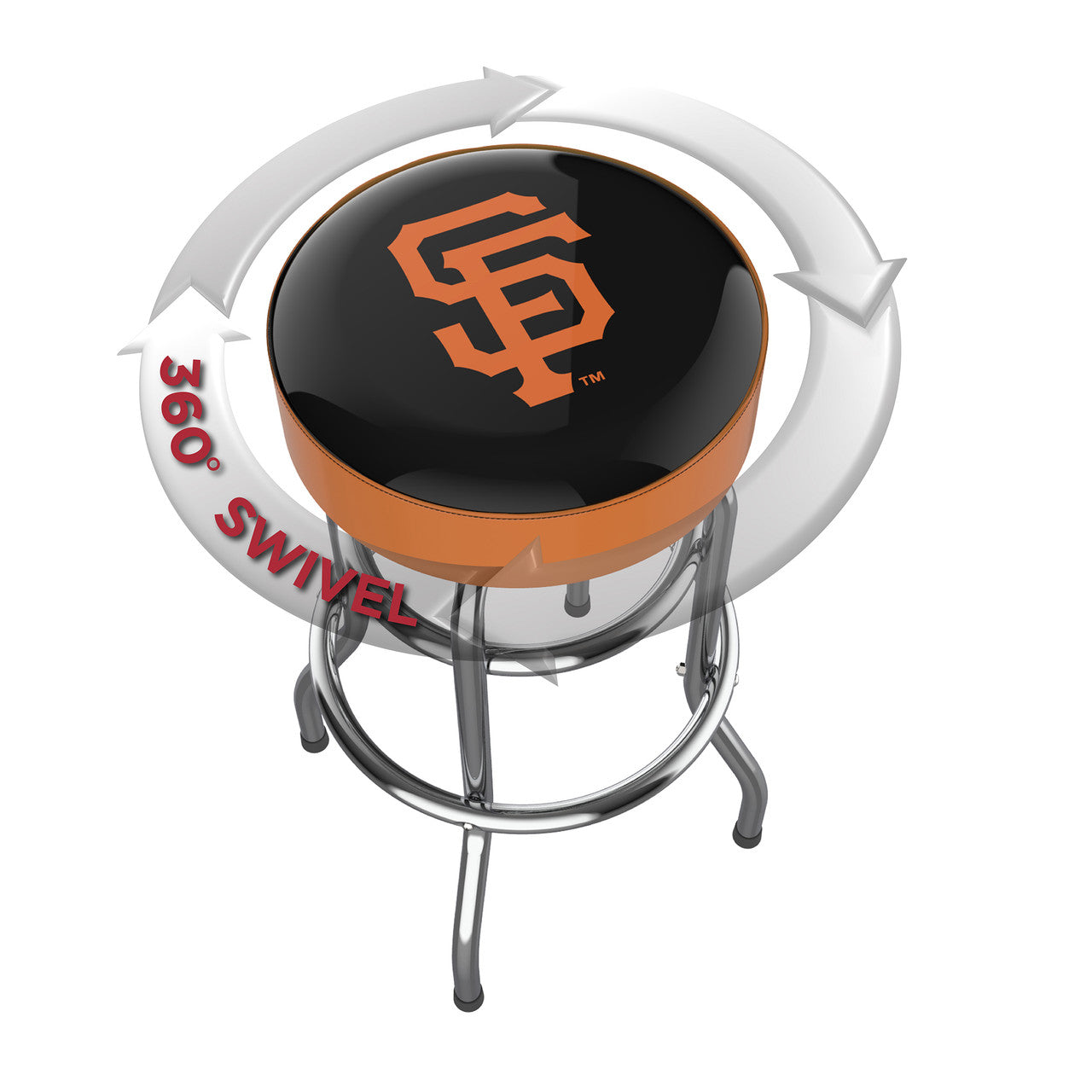 San Francisco Giants Bar Stool Chrome