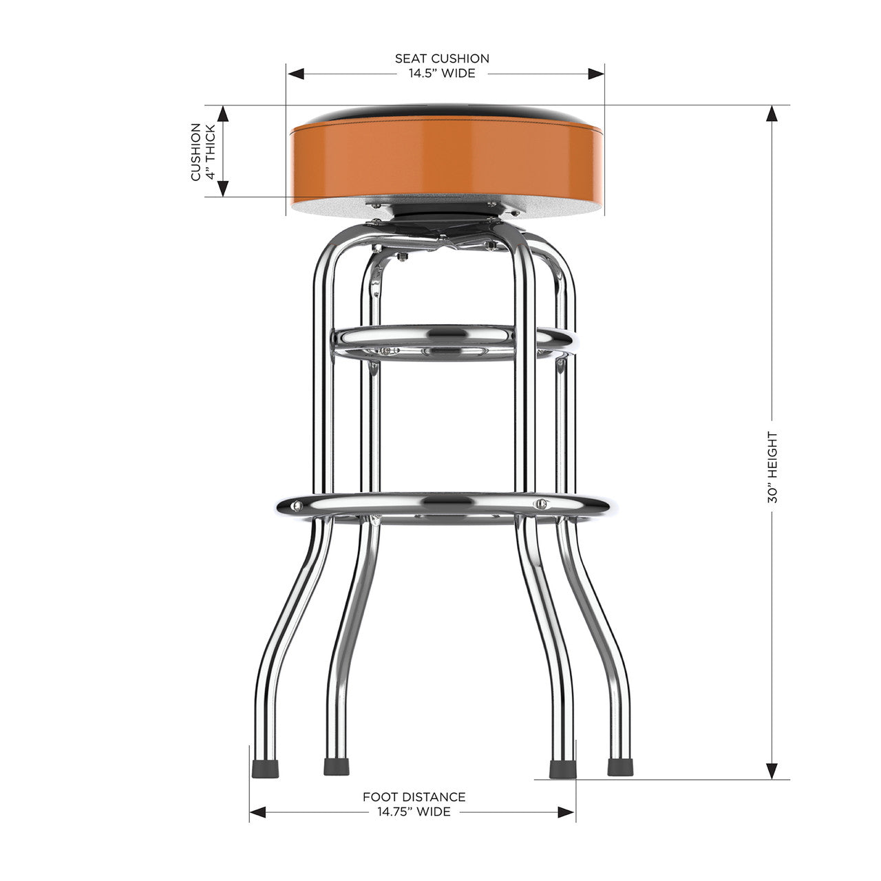 San Francisco Giants Bar Stool Chrome