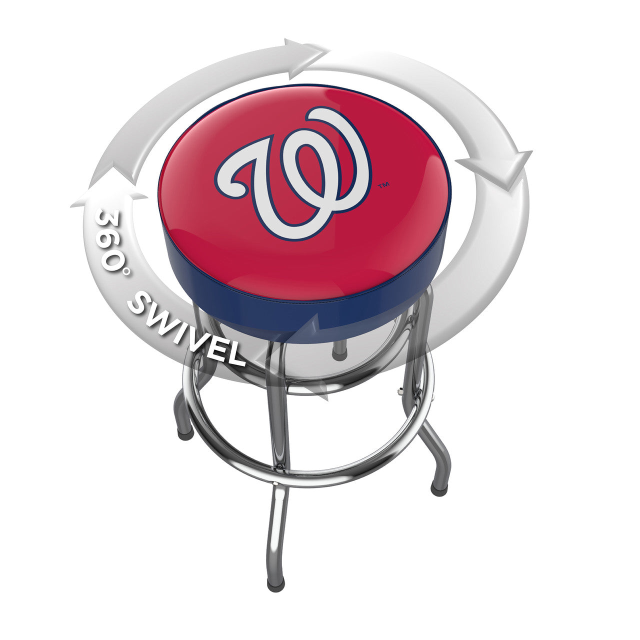 Washington Nationals Bar Stool Chrome
