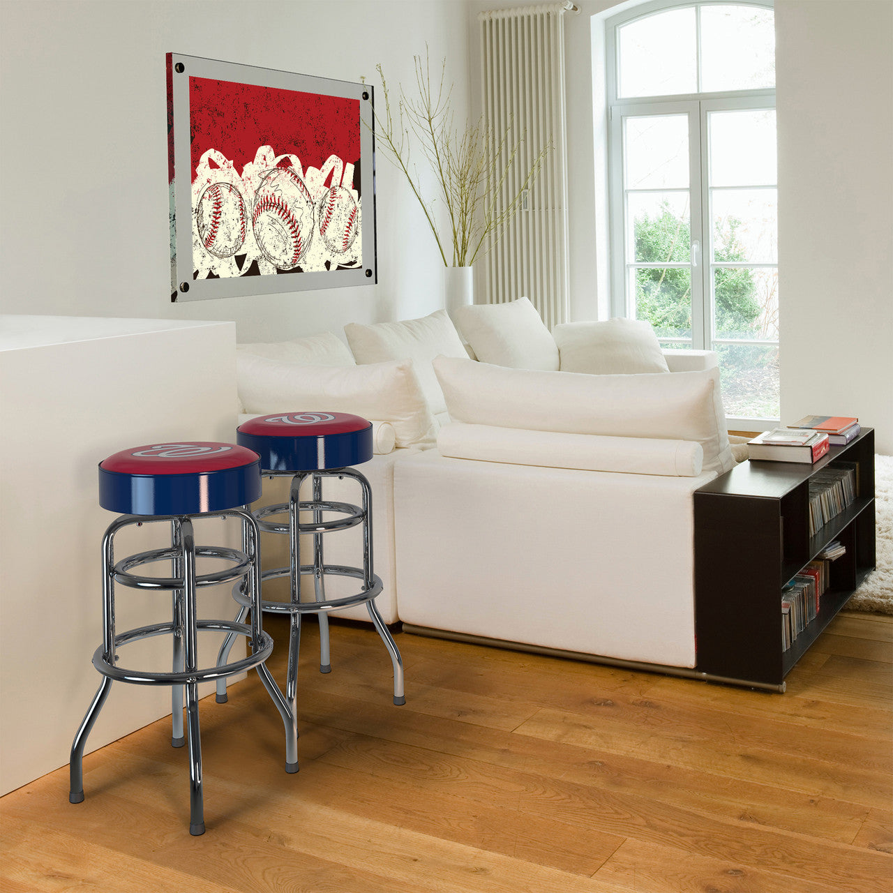 Washington Nationals Bar Stool Chrome