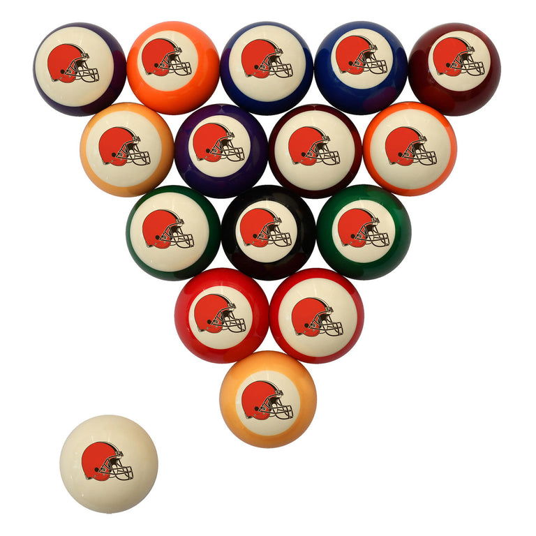 Cleveland Browns Pool Balls - Retro Balls Set