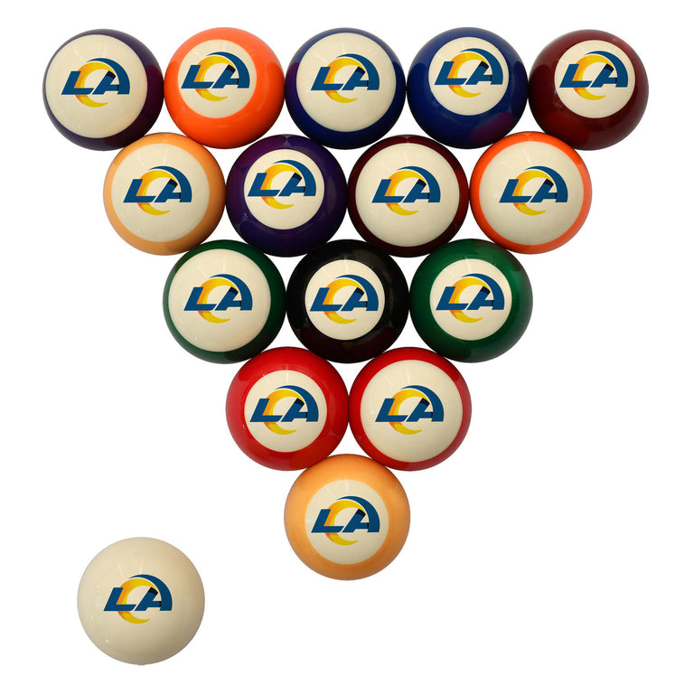 Los Angeles Rams Pool Balls - Retro Balls Set