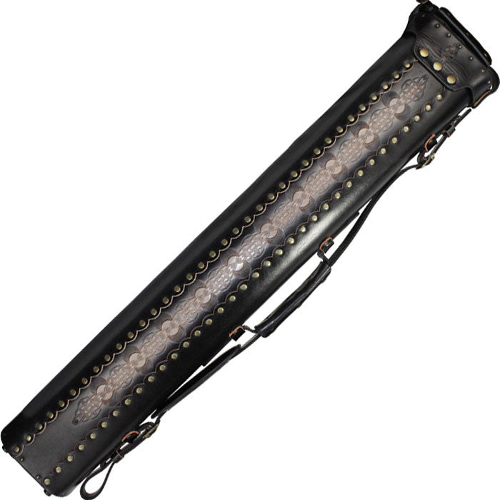 Instroke Saddle DO3 3x5 Hard Cue Case - Black Air Brushed