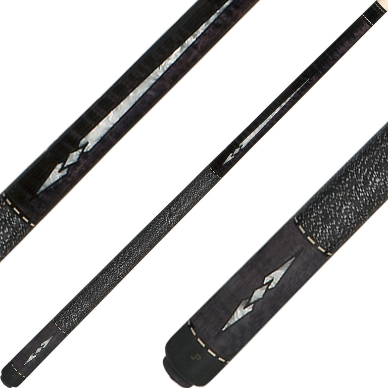 J Pechauer JP09S Cue - Ebony Framed Pearl Points