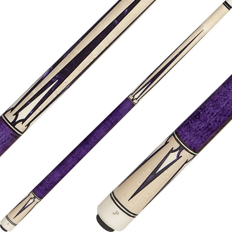 J Pechauer JP14S Cue - Purple Pearl Points