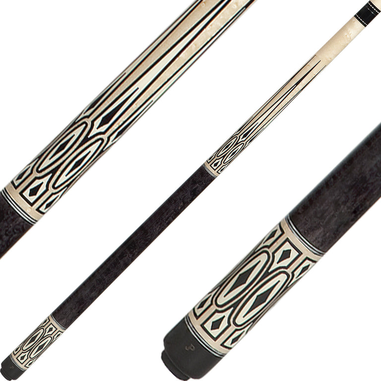 J Pechauer JP24S JP S Series Cue - Ebony Framed Sim Ivory and Ebony Points