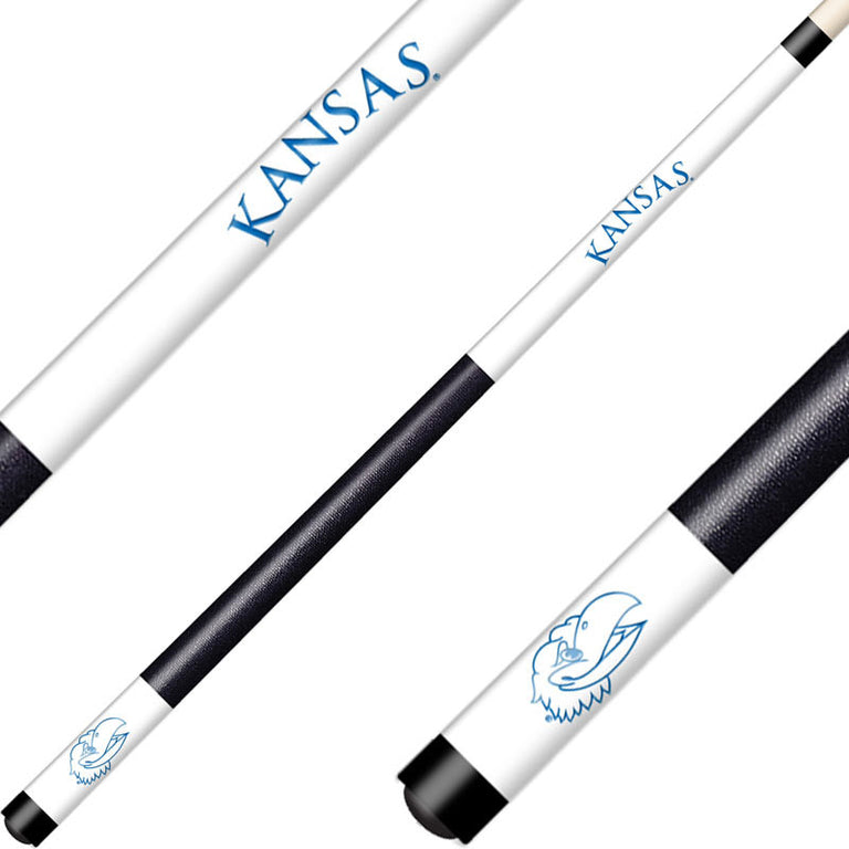 University of Kansas Cue Laser Etched Billiard Cue