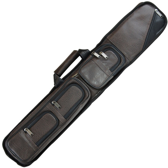 Lucasi LC5 4 Butt x 8 Shaft Brown Leatherette Soft Case