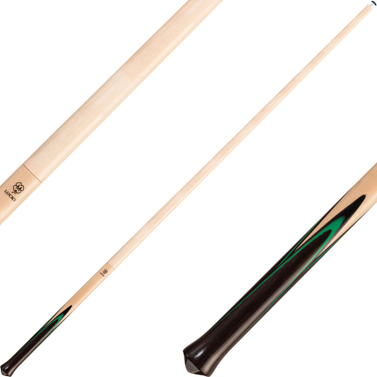 Lucky LJ1 Jump Cue - Green Veneers