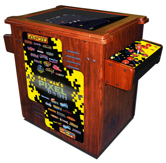 Pac-Man Pixel Bash Arcade Cocktail Wood