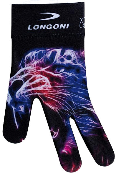 Longoni Billiards Glove Neon Tiger Left Bridge Hand