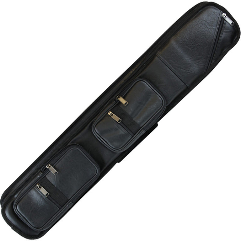 Ozone Premium 4 Butt/8 Shaft Cue Case - Black Leatherette