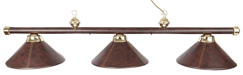 Presidential Billiards Pool Table Light - Brown Leather