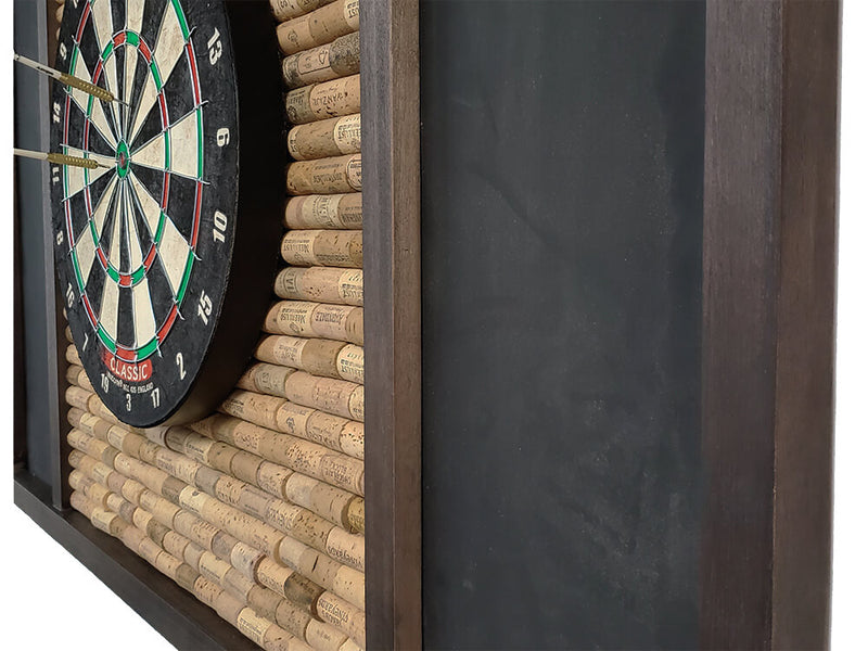 Presidential Billiards Dart Backboard with Wine Cork Espresso