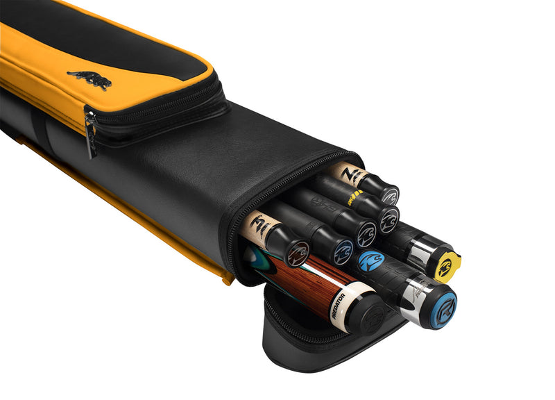 Predator Roadline 3x5 Hard Cue Case - Black and Yellow