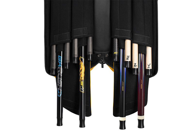 Predator Roadline 4x8 Soft Cue Case - Black and Yellow
