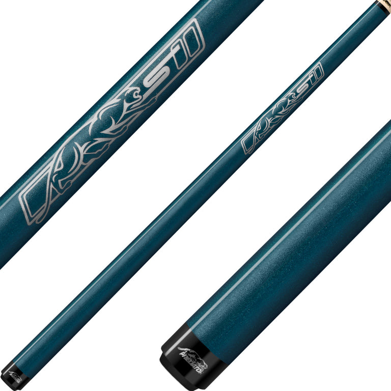 Predator SPOJUNBLUNW Blue Sport Shorty Cue - No Wrap