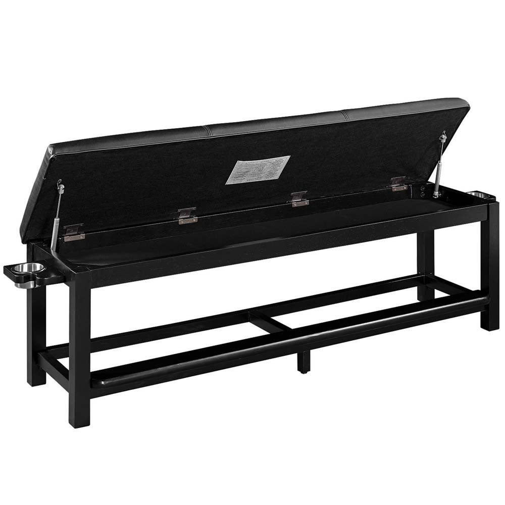 Ram Gameroom Spectator Bench Black