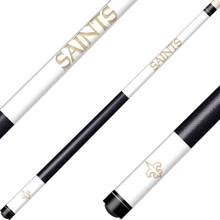 New Orleans Saints Cue Laser Etched Billiard Cue