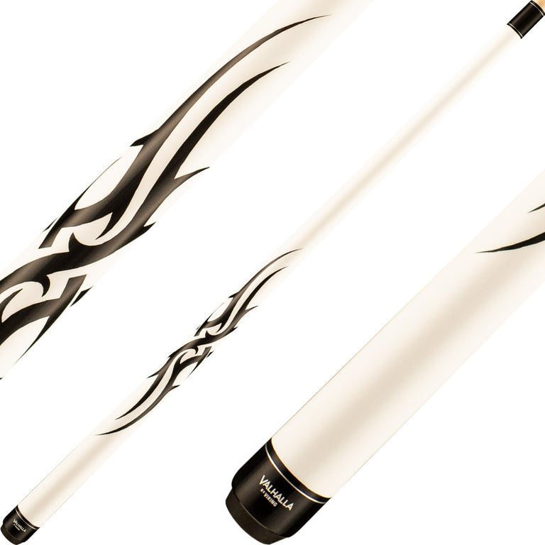 Valhalla VA203 Cue - White with Tribal Design