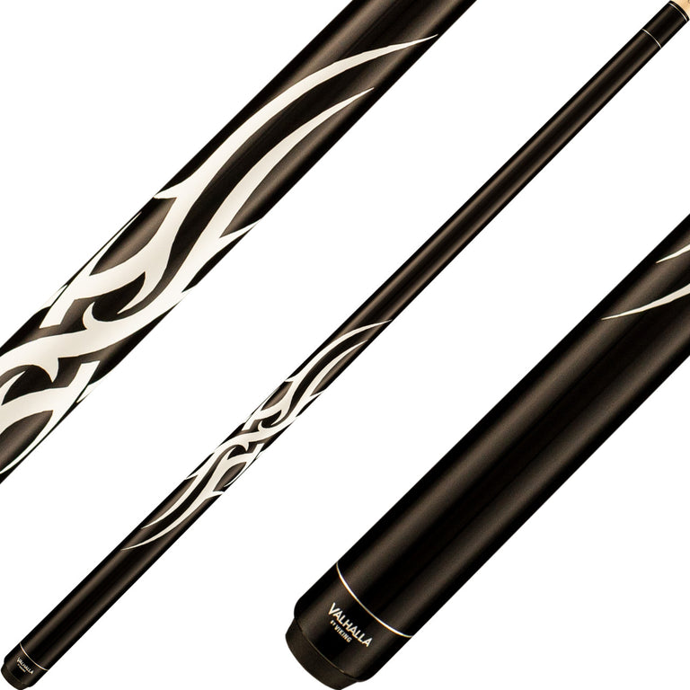 Valhalla VA204 Cue - Black with Tribal Design